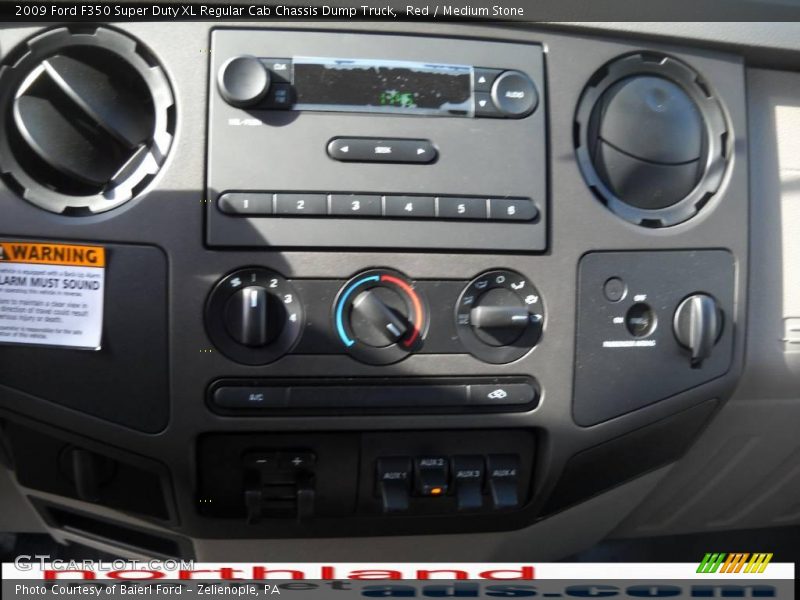 Red / Medium Stone 2009 Ford F350 Super Duty XL Regular Cab Chassis Dump Truck