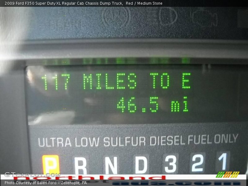 Red / Medium Stone 2009 Ford F350 Super Duty XL Regular Cab Chassis Dump Truck