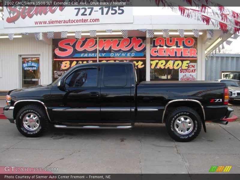 Onyx Black / Neutral 2002 GMC Sierra 1500 SLT Extended Cab 4x4