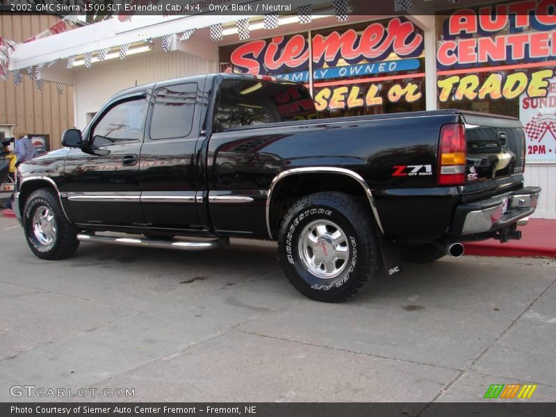 Onyx Black / Neutral 2002 GMC Sierra 1500 SLT Extended Cab 4x4