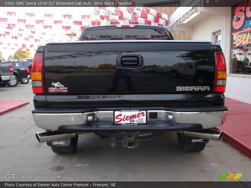 Onyx Black / Neutral 2002 GMC Sierra 1500 SLT Extended Cab 4x4