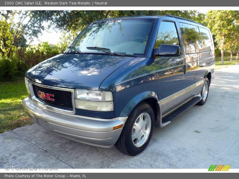 Medium Dark Teal Metallic / Neutral 2003 GMC Safari SLE