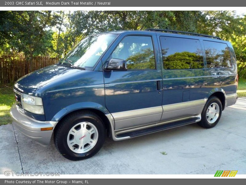 Medium Dark Teal Metallic / Neutral 2003 GMC Safari SLE