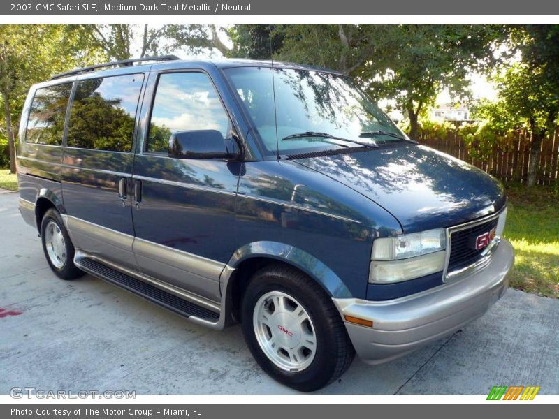 Medium Dark Teal Metallic / Neutral 2003 GMC Safari SLE