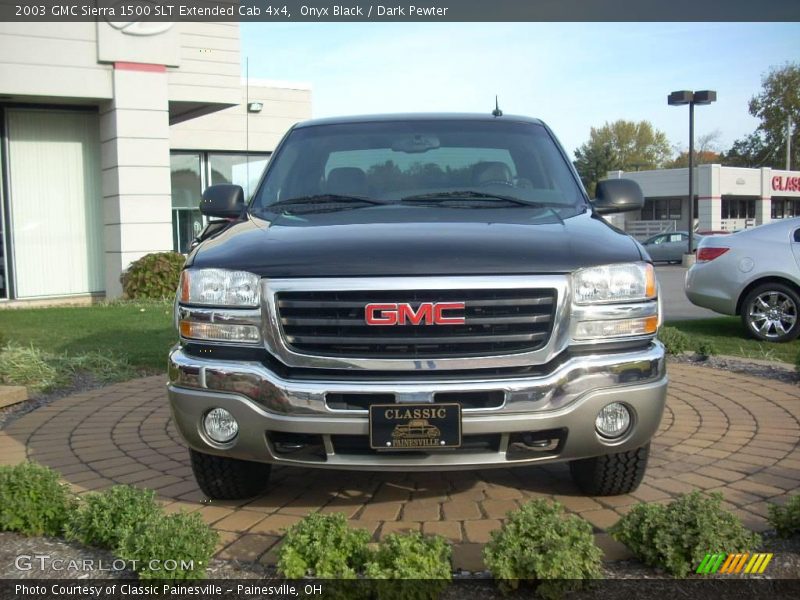 Onyx Black / Dark Pewter 2003 GMC Sierra 1500 SLT Extended Cab 4x4