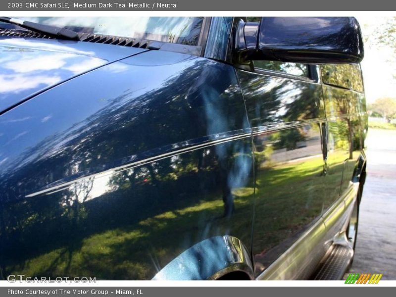 Medium Dark Teal Metallic / Neutral 2003 GMC Safari SLE