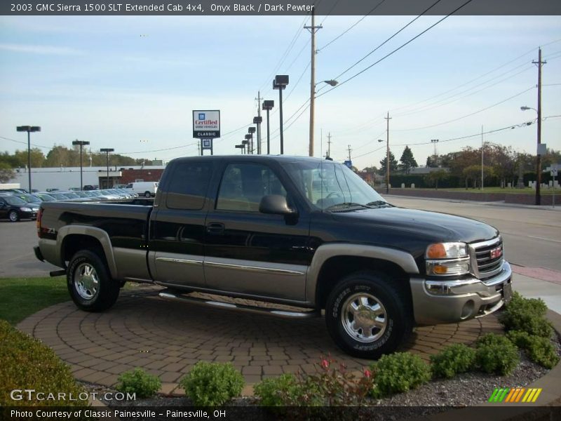 Onyx Black / Dark Pewter 2003 GMC Sierra 1500 SLT Extended Cab 4x4