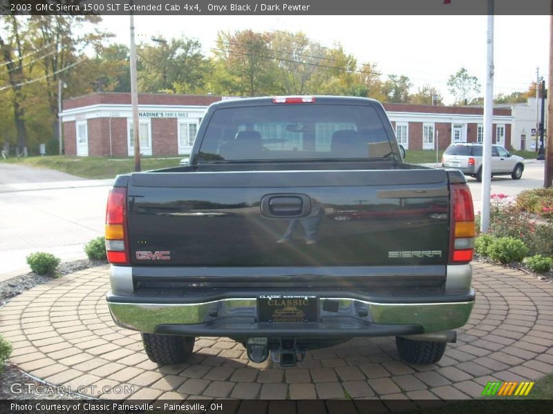 Onyx Black / Dark Pewter 2003 GMC Sierra 1500 SLT Extended Cab 4x4