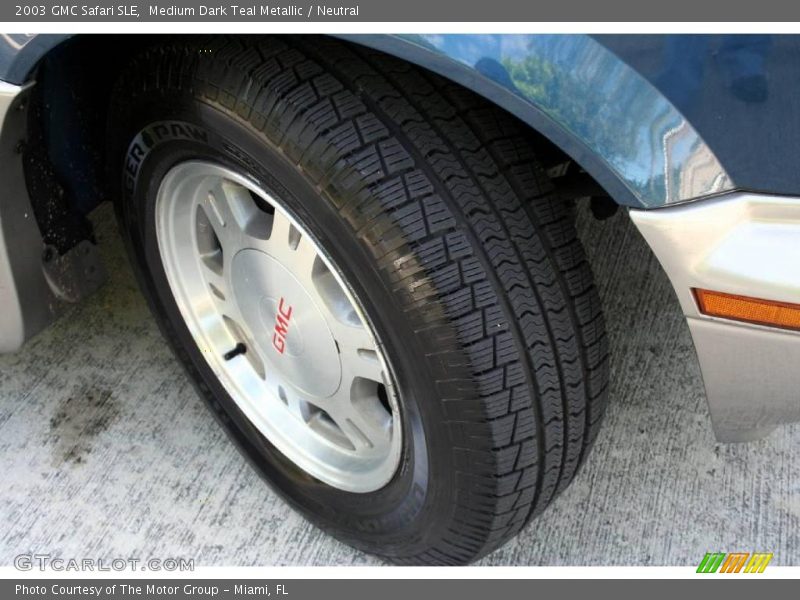 Medium Dark Teal Metallic / Neutral 2003 GMC Safari SLE