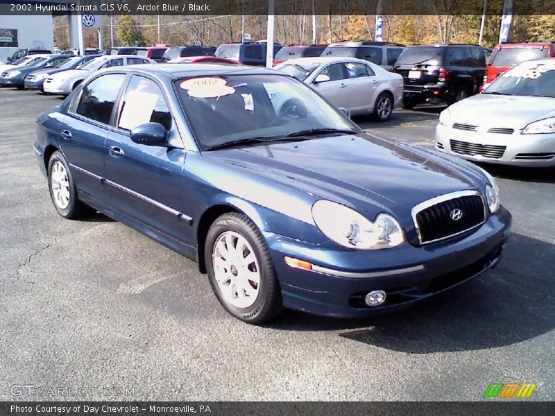 Ardor Blue / Black 2002 Hyundai Sonata GLS V6