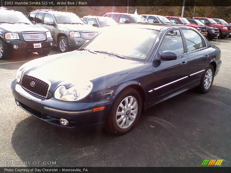 Ardor Blue / Black 2002 Hyundai Sonata GLS V6