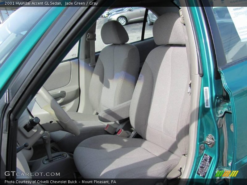 Jade Green / Gray 2001 Hyundai Accent GL Sedan