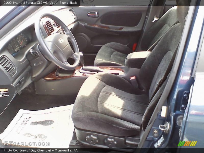 Ardor Blue / Black 2002 Hyundai Sonata GLS V6
