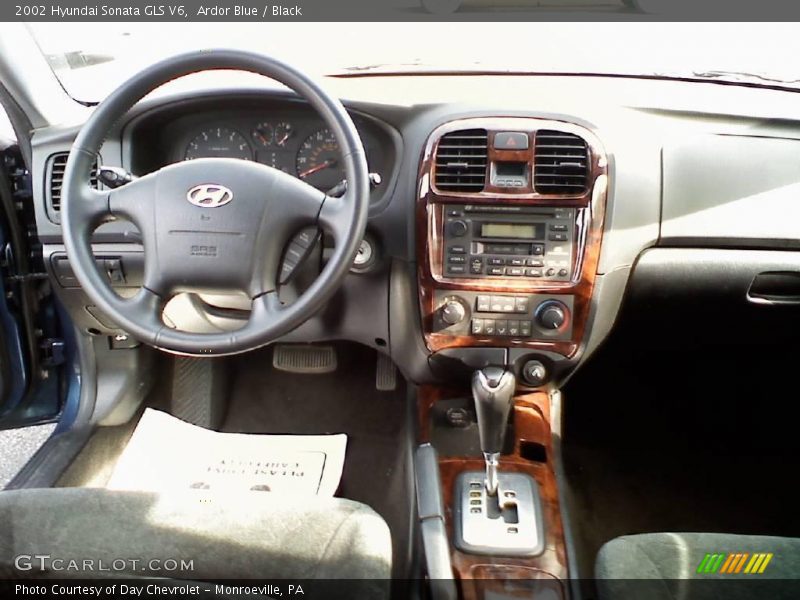 Ardor Blue / Black 2002 Hyundai Sonata GLS V6