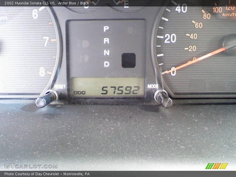 Ardor Blue / Black 2002 Hyundai Sonata GLS V6