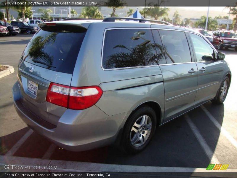 Slate Green Metallic / Gray 2007 Honda Odyssey EX