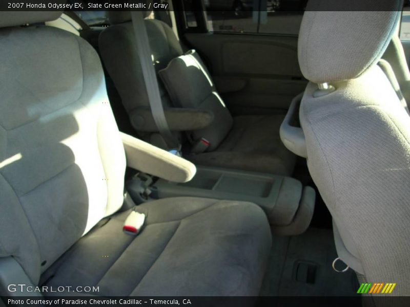 Slate Green Metallic / Gray 2007 Honda Odyssey EX