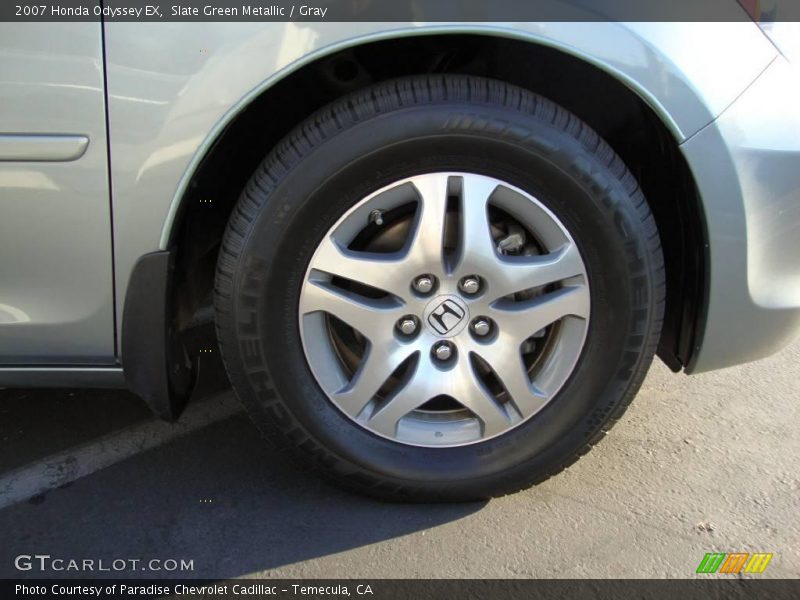 Slate Green Metallic / Gray 2007 Honda Odyssey EX