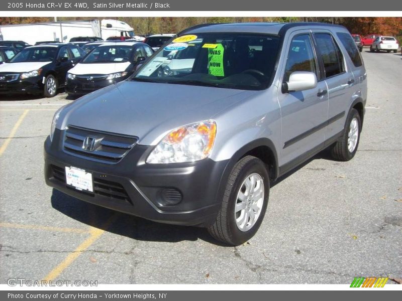 Satin Silver Metallic / Black 2005 Honda CR-V EX 4WD