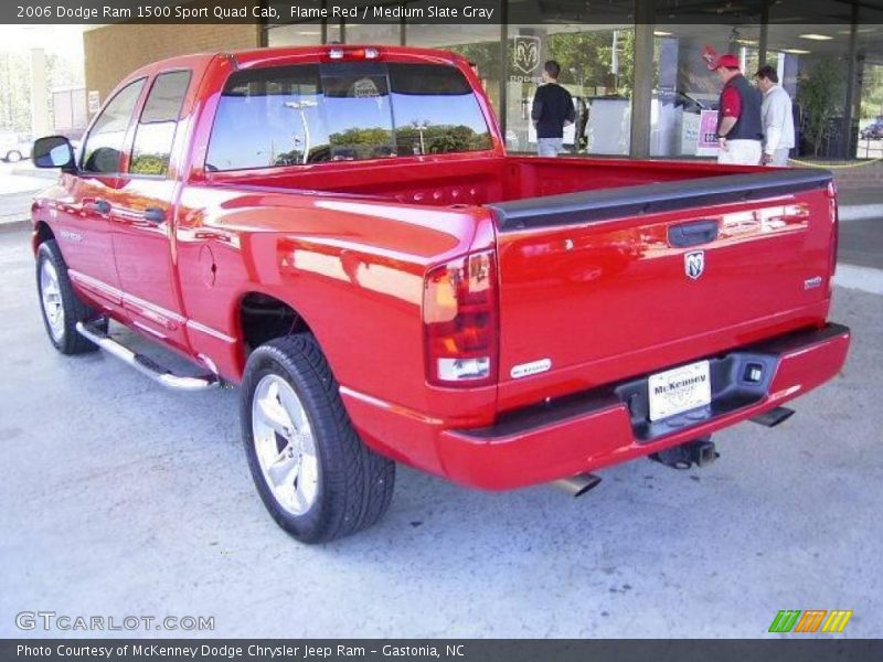 Flame Red / Medium Slate Gray 2006 Dodge Ram 1500 Sport Quad Cab