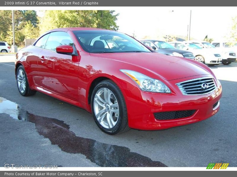Vibrant Red / Graphite 2009 Infiniti G 37 Convertible