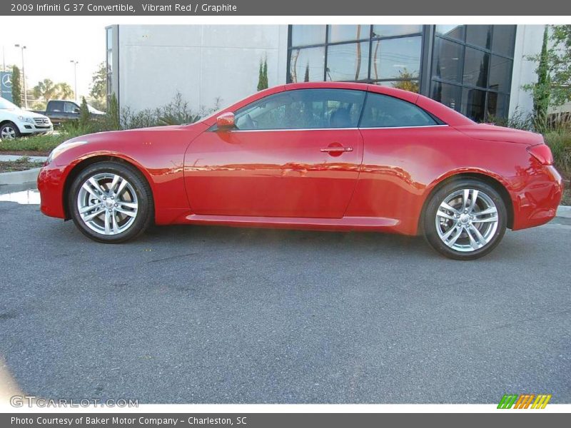 Vibrant Red / Graphite 2009 Infiniti G 37 Convertible