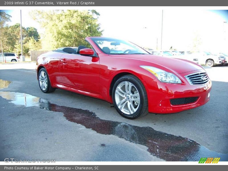 Vibrant Red / Graphite 2009 Infiniti G 37 Convertible