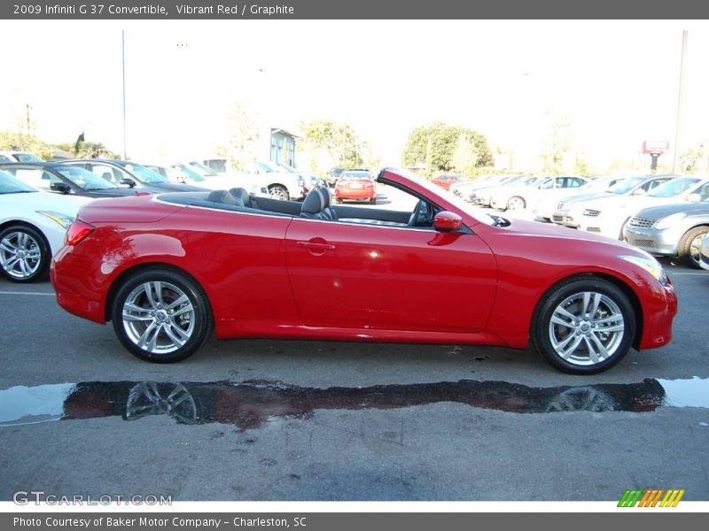 Vibrant Red / Graphite 2009 Infiniti G 37 Convertible