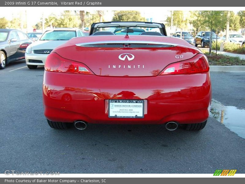 Vibrant Red / Graphite 2009 Infiniti G 37 Convertible