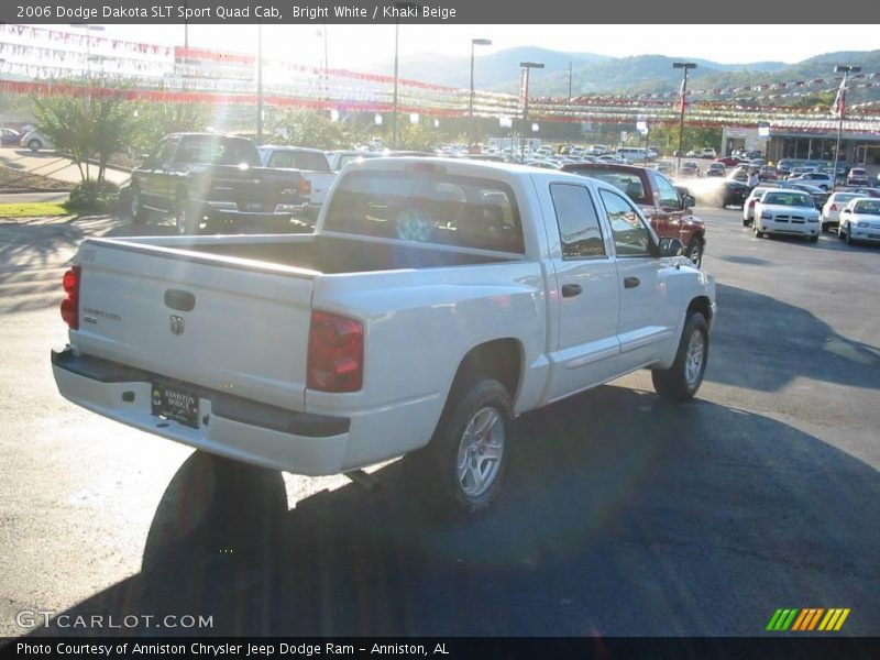 Bright White / Khaki Beige 2006 Dodge Dakota SLT Sport Quad Cab