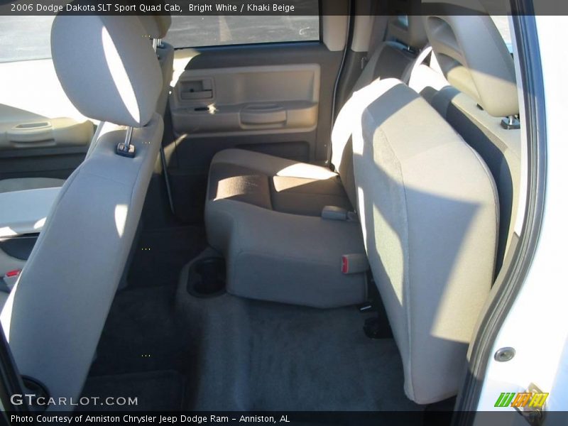 Bright White / Khaki Beige 2006 Dodge Dakota SLT Sport Quad Cab