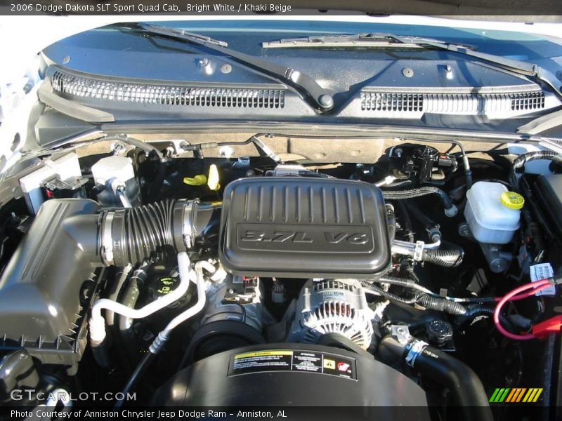 Bright White / Khaki Beige 2006 Dodge Dakota SLT Sport Quad Cab