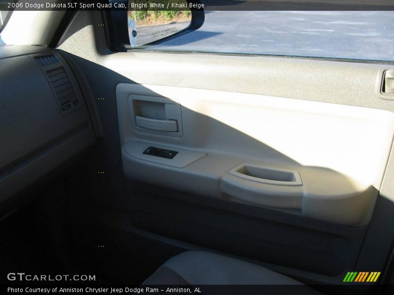 Bright White / Khaki Beige 2006 Dodge Dakota SLT Sport Quad Cab