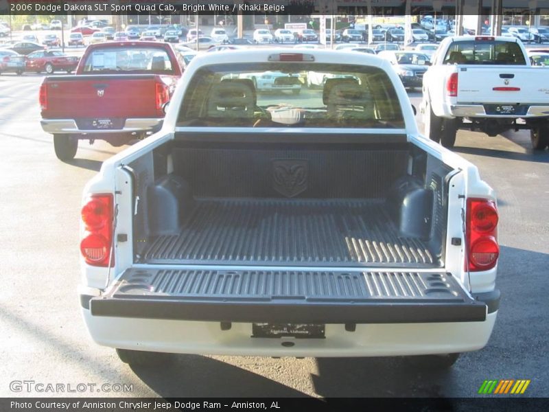 Bright White / Khaki Beige 2006 Dodge Dakota SLT Sport Quad Cab