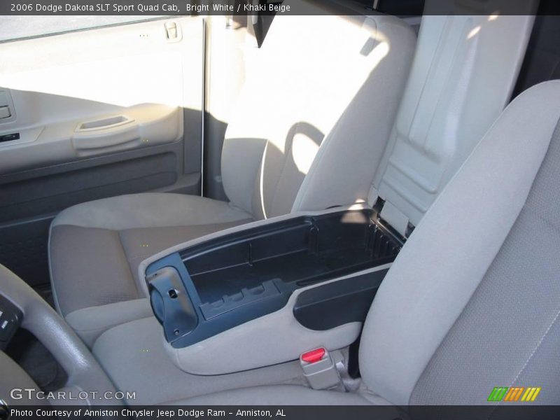 Bright White / Khaki Beige 2006 Dodge Dakota SLT Sport Quad Cab