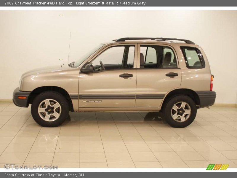 Light Bronzemist Metallic / Medium Gray 2002 Chevrolet Tracker 4WD Hard Top