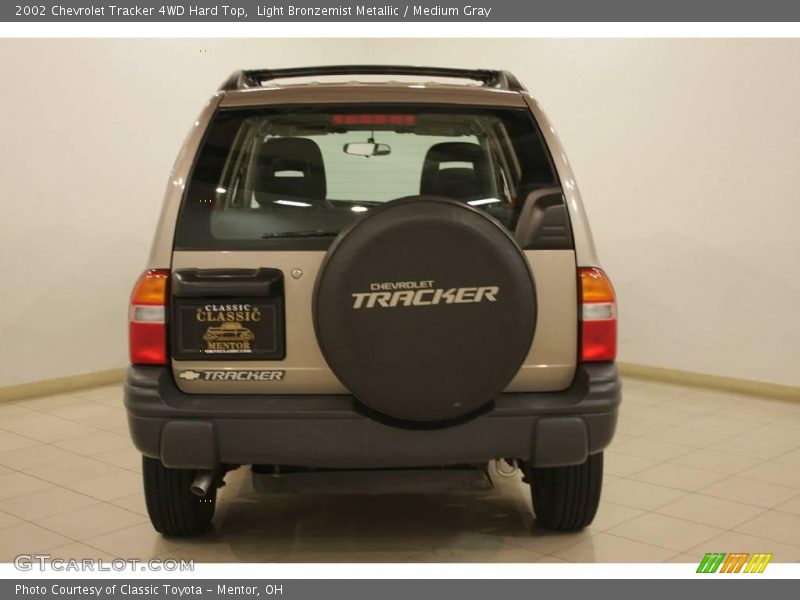 Light Bronzemist Metallic / Medium Gray 2002 Chevrolet Tracker 4WD Hard Top