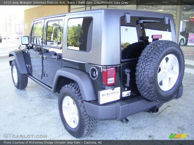 Black / Dark Slate Gray/Medium Slate Gray 2010 Jeep Wrangler Unlimited Rubicon 4x4