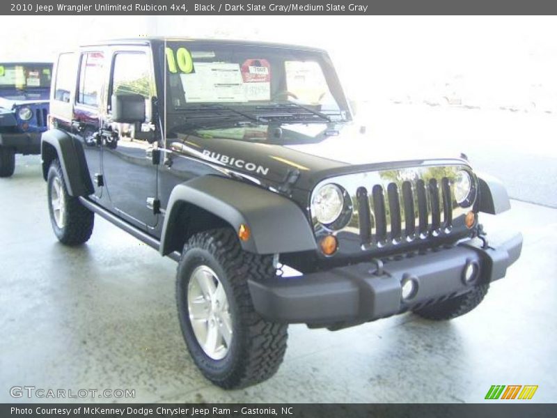 Black / Dark Slate Gray/Medium Slate Gray 2010 Jeep Wrangler Unlimited Rubicon 4x4