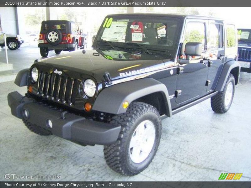 Black / Dark Slate Gray/Medium Slate Gray 2010 Jeep Wrangler Unlimited Rubicon 4x4