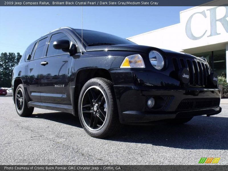 Brilliant Black Crystal Pearl / Dark Slate Gray/Medium Slate Gray 2009 Jeep Compass Rallye