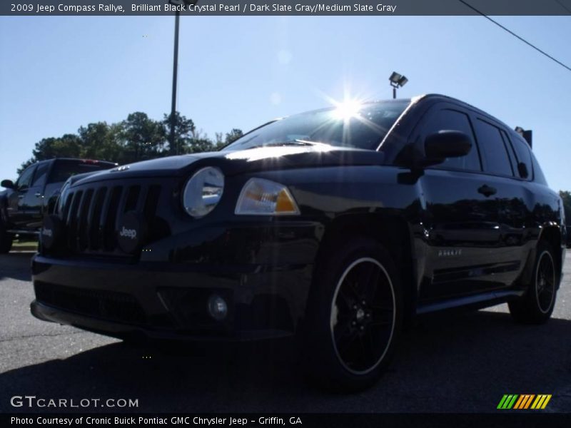 Brilliant Black Crystal Pearl / Dark Slate Gray/Medium Slate Gray 2009 Jeep Compass Rallye