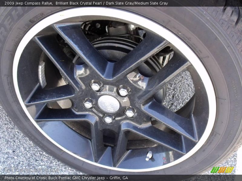 Brilliant Black Crystal Pearl / Dark Slate Gray/Medium Slate Gray 2009 Jeep Compass Rallye