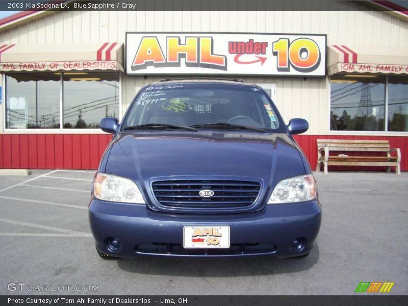 Blue Sapphire / Gray 2003 Kia Sedona LX