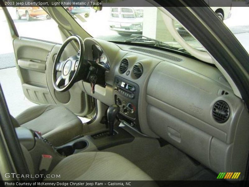 Light Khaki Metallic / Taupe 2003 Jeep Liberty Sport