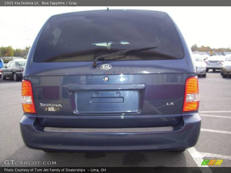 Blue Sapphire / Gray 2003 Kia Sedona LX