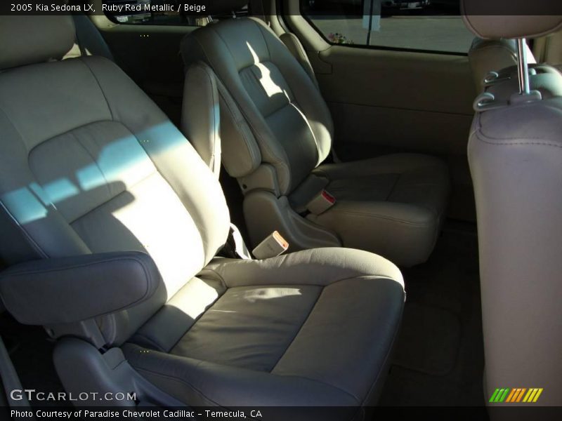 Ruby Red Metallic / Beige 2005 Kia Sedona LX