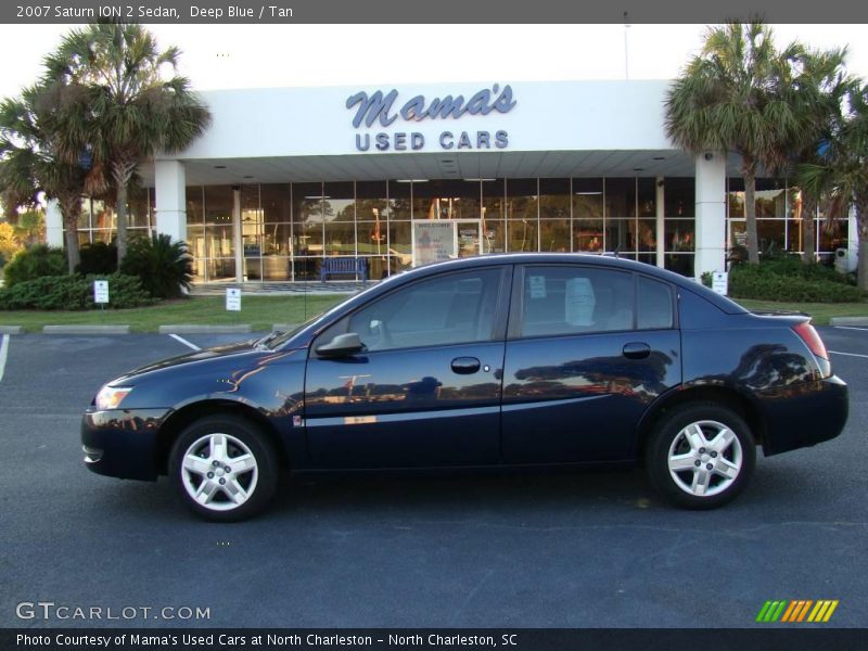 Deep Blue / Tan 2007 Saturn ION 2 Sedan