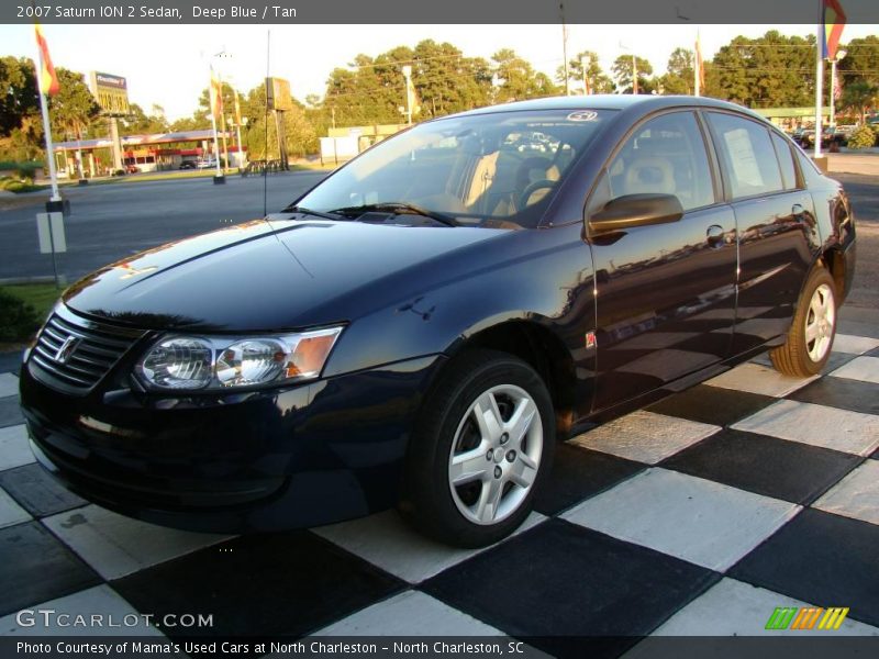Deep Blue / Tan 2007 Saturn ION 2 Sedan