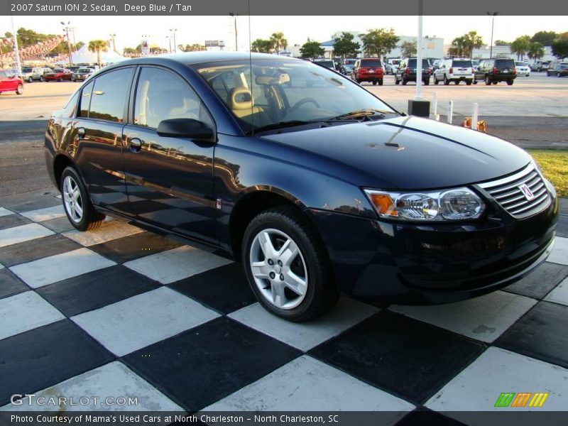 Deep Blue / Tan 2007 Saturn ION 2 Sedan